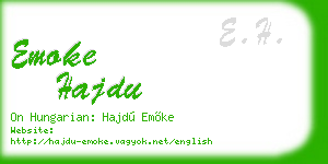 emoke hajdu business card